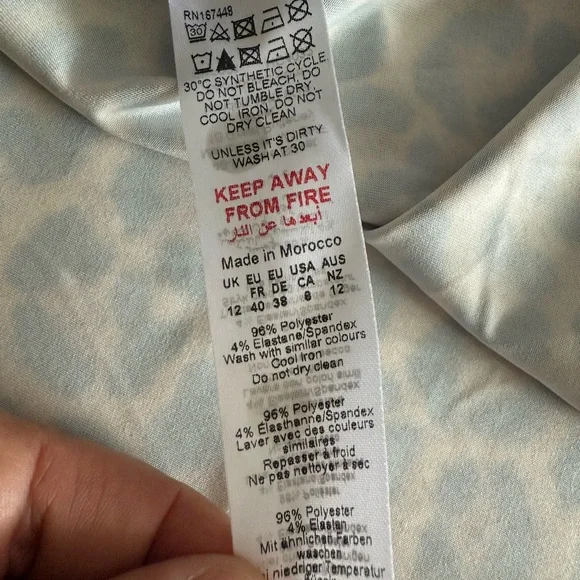 Nasty Gal Womens Twisted Asymmetrical Mini Dress - Leopard - Picture 11 of 14